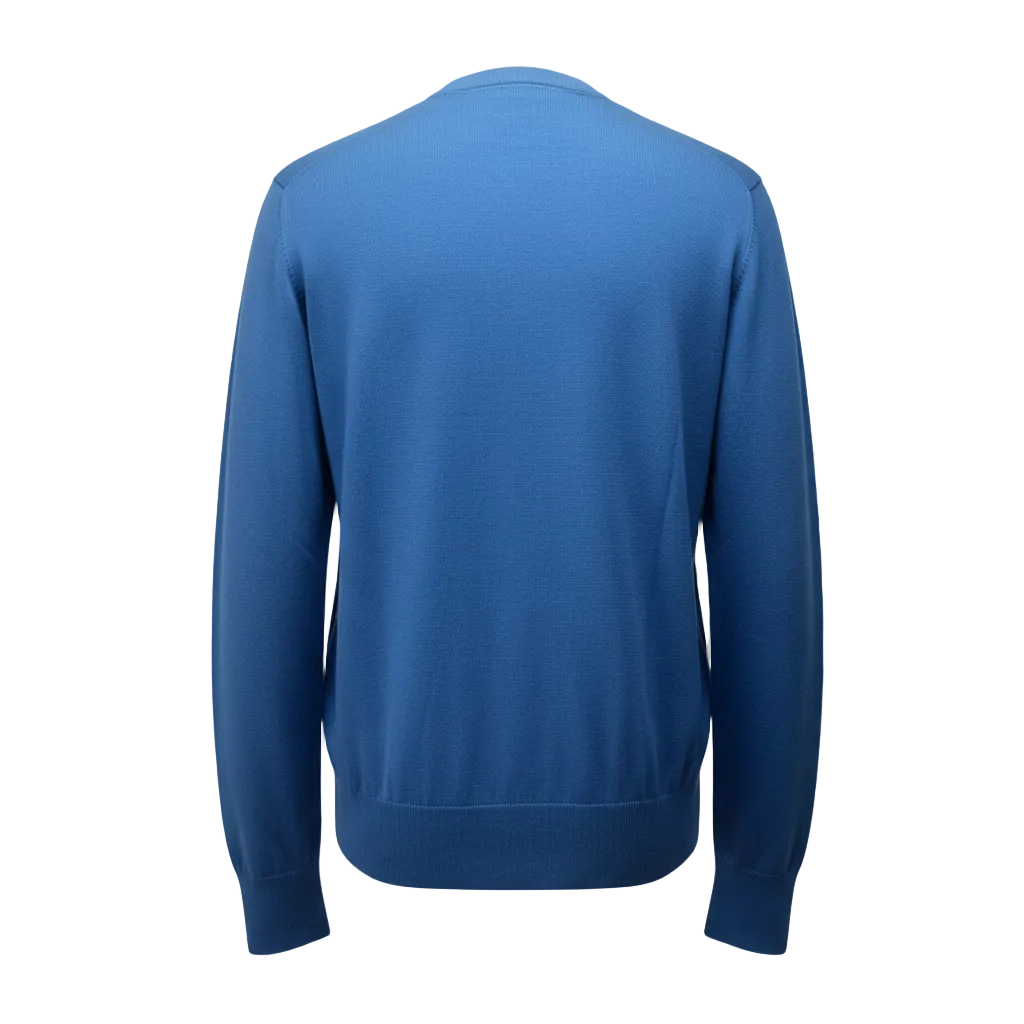 Cardigan uomo Filippo de Laurentis blu con bottoni, maglia di moda italiana, abbigliamento uomo in tessuto morbido e di qualità.