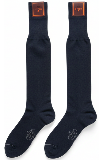 Calze lunghe uomo Gallo grigio asfalto in cotone, eleganti, made in Italy, con dettaglio di colore e tessuto di qualità.