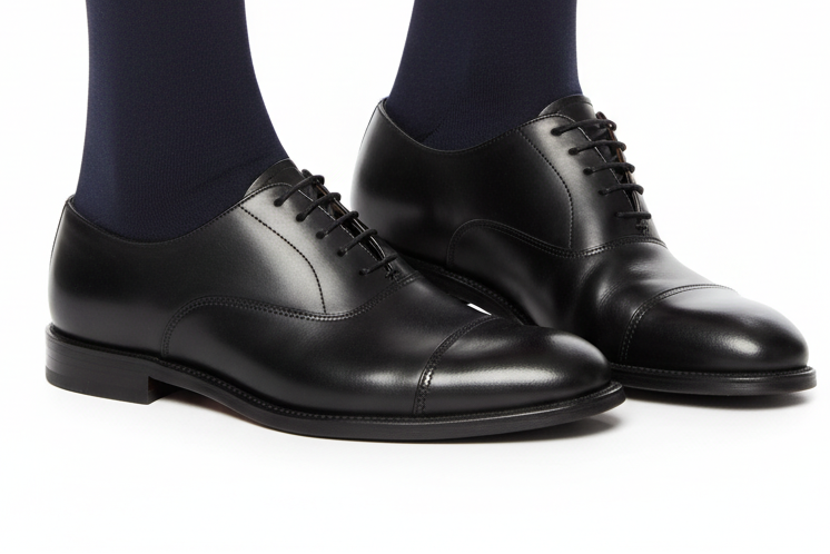 Calze lunghe blu tinta unita Gallo per uomo, morbide e comode, ideali per l'abbigliamento casual e sportivo.