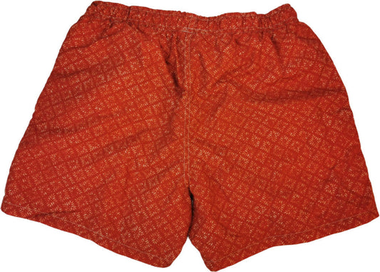 Boxer mare uomo Gallo rosso fantasia con tasche laterali, ideali per sport acquatici e tempo libero.