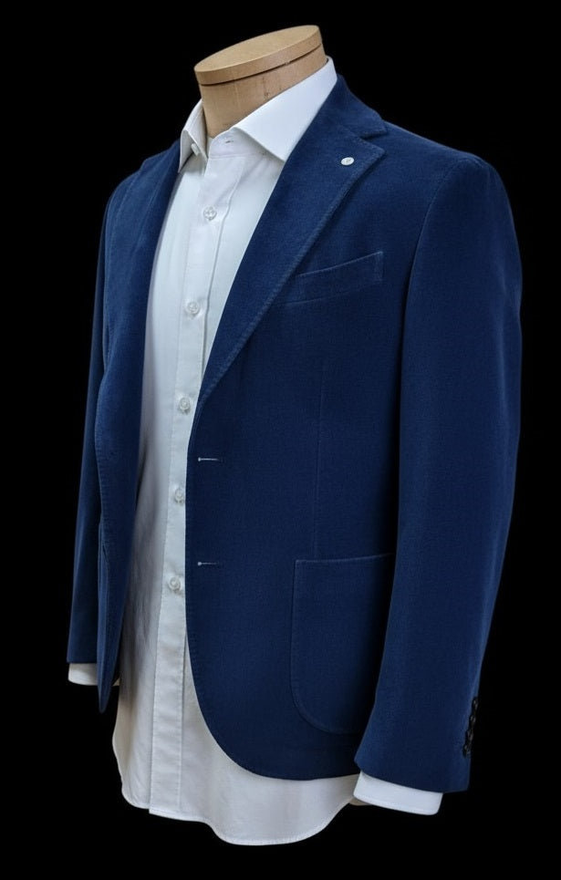 Abito uomo L.B.M. 1911 - Velluto rigato blu