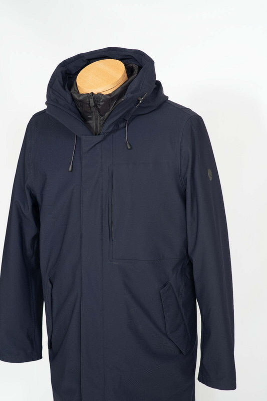 Giaccone uomo con cappuccio - People of Shibuya - colore  blu