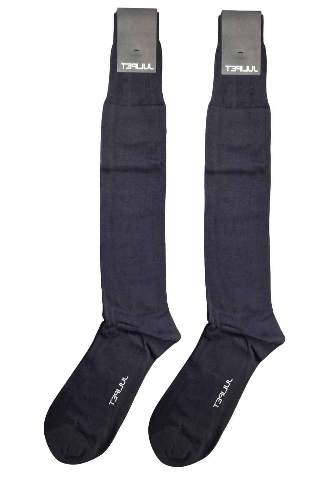 Calza lunga uomo Julipet - Teshy grigio 100% cotone filo di scozia