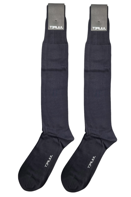 Calza lunga uomo Julipet - Teshy grigio 100% cotone filo di scozia