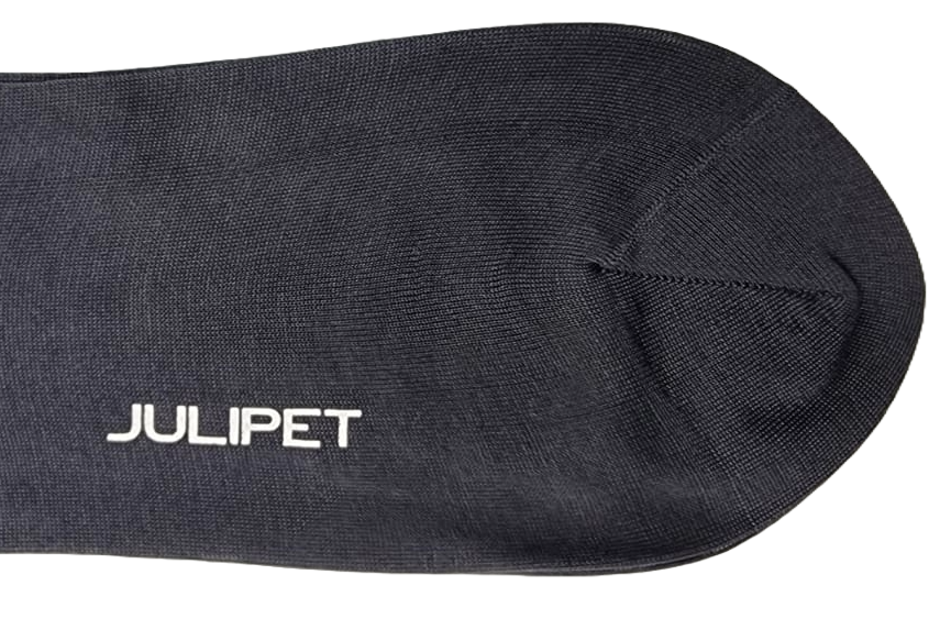 Calza lunga uomo Julipet - Teshy grigio 100% cotone filo di scozia