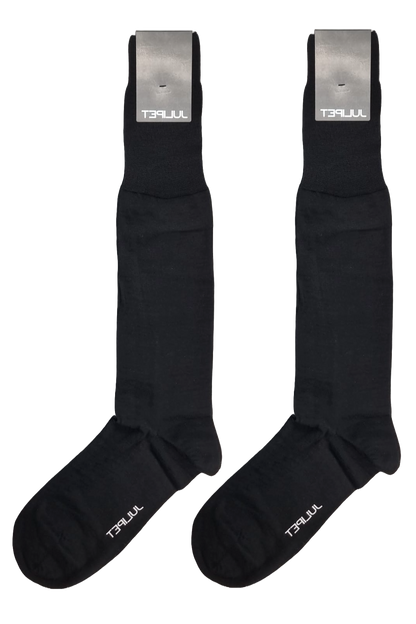 Calza lunga uomo Julipet - Tabott colore nero 80% Lana vergine