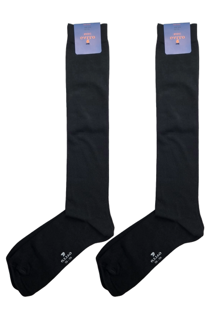 Calze Lunghe Uomo Gallo - Nero Tinta Unita