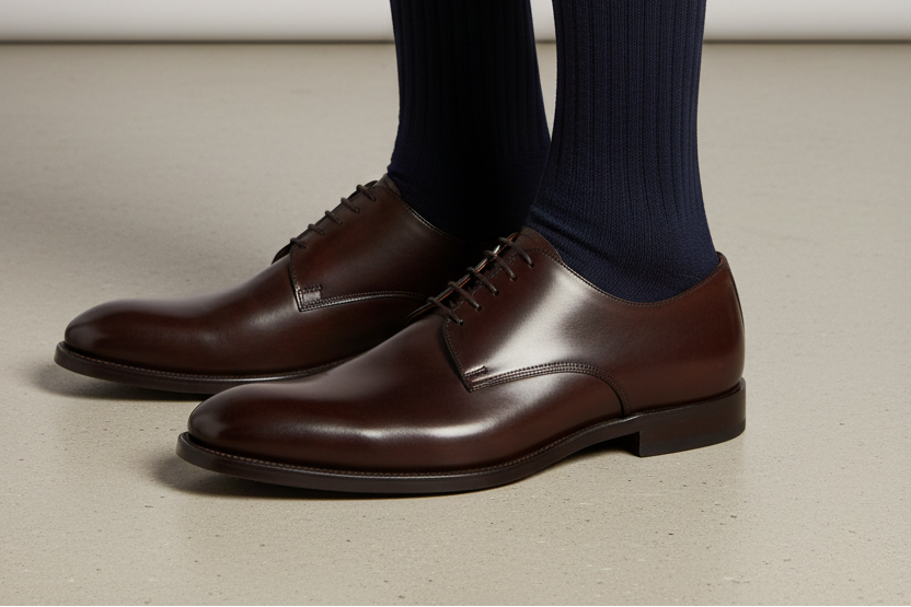 Calze Lunghe Uomo Gallo - A coste blu