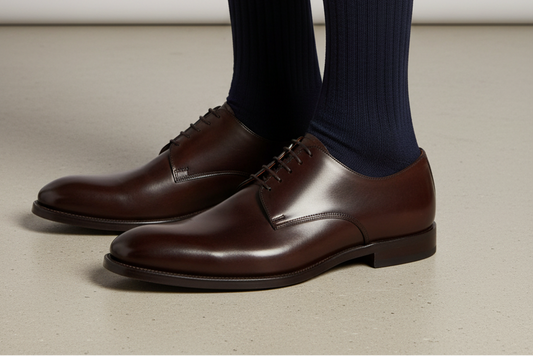 Calze Lunghe Uomo Gallo - A coste blu