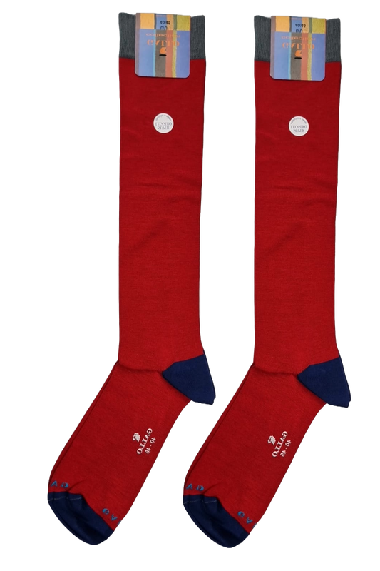 Calza lunga uomo Gallo - Colore Papavero