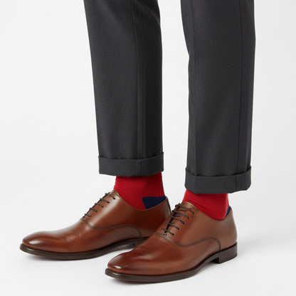 Calza lunga uomo Gallo - Colore Papavero