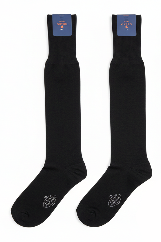 Calze Lunghe Uomo Gallo - Nero Tinta Unita