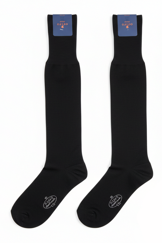 Calze Lunghe Uomo Gallo - Nero Tinta Unita