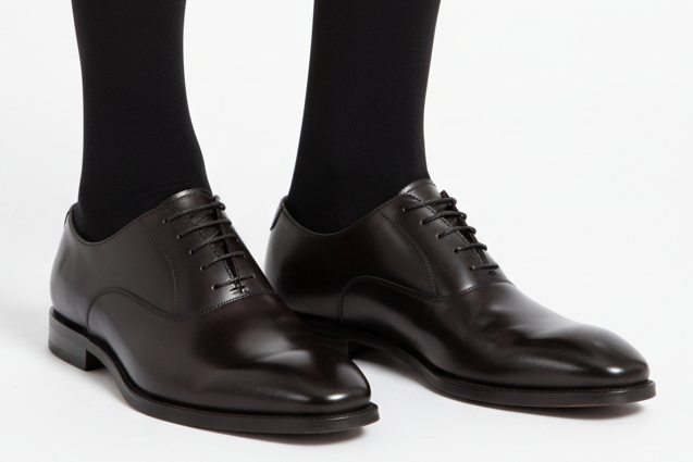 Calze Lunghe Uomo Timonier - Nero Tinta Unita - Cotone Karnak 100% Egiziano