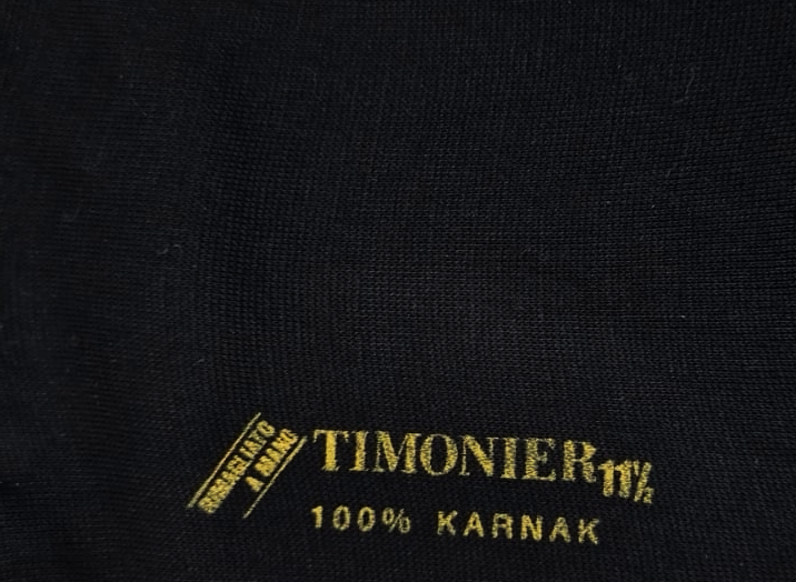 Calze Lunghe Uomo Timonier - Nero Tinta Unita - Cotone Karnak 100% Egiziano