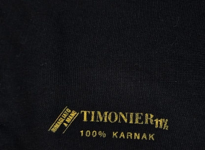 Calze Lunghe Uomo Timonier - Nero Tinta Unita - Cotone Karnak 100% Egiziano