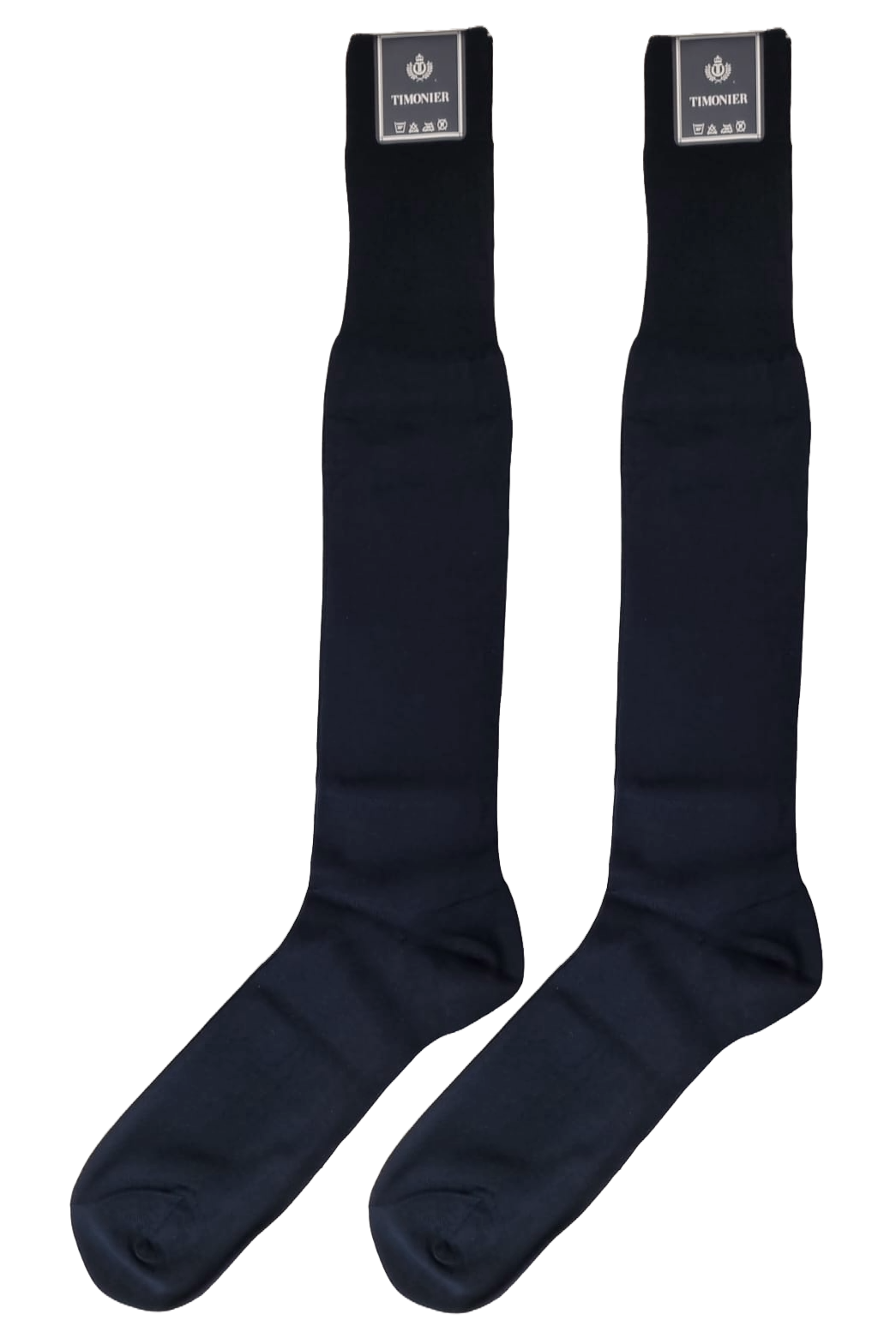 Calze Lunghe Uomo Timonier - Blu Tinta Unita - Cotone Karnak 100% Egiziano