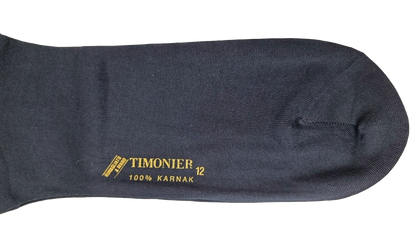 Calze Lunghe Uomo Timonier - Blu Tinta Unita - Cotone Karnak 100% Egiziano
