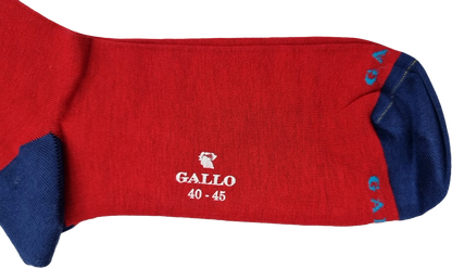 Calza lunga uomo Gallo - Colore Papavero