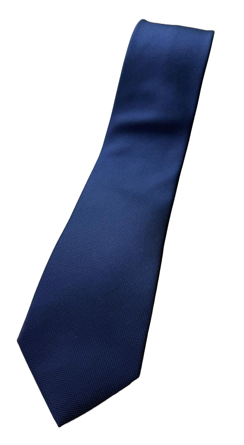 Cravatta uomo Bergamotto - Blu tinta unita