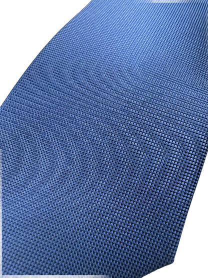 Cravatta uomo Bergamotto - Blu tinta unita