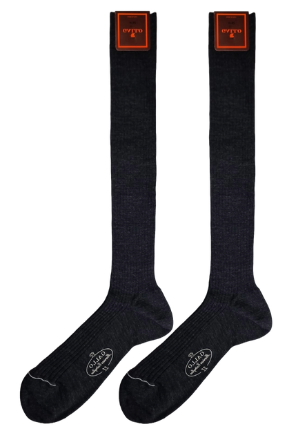 Long Rooster Socks for Men - Black