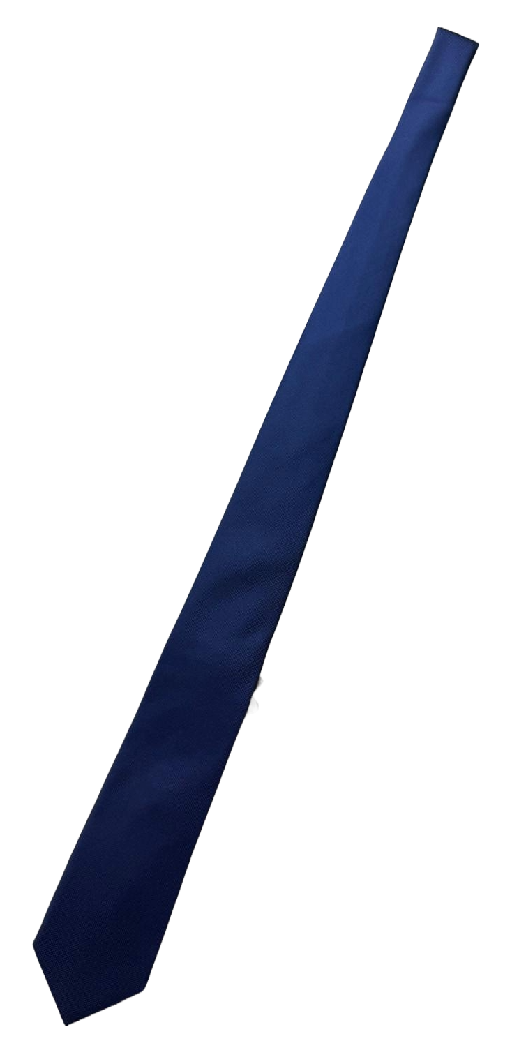 Cravatta uomo Bergamotto - Blu tinta unita