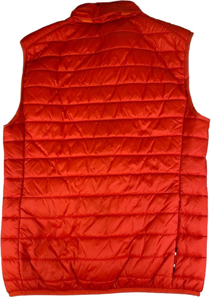 Smanicato uomo Invicta Gilet Piumino ICON rosso con cappuccio, stile casual e caldo, ideale per l'inverno.