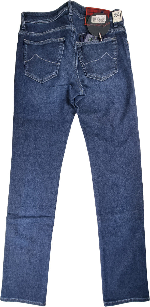 Jeans da uomo Jacob Cohen J688 Comfort, pantaloni in denim stretch con 5 tasche, stile italiano premium.