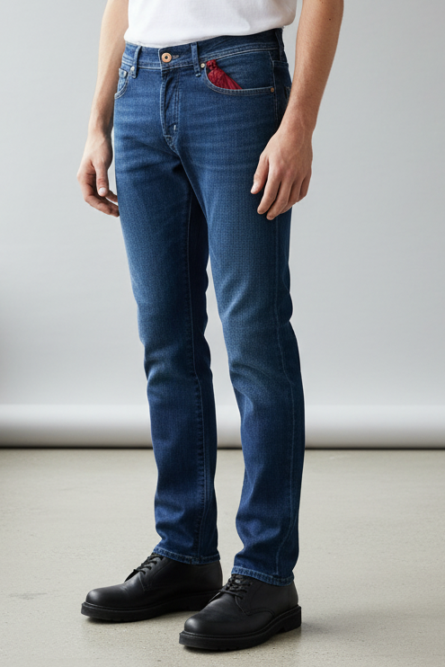 Jeans uomo Jacob Cohen J688 Comfort 5 tasche, denim stretch italiano, moda uomo, abbigliamento denim premium.