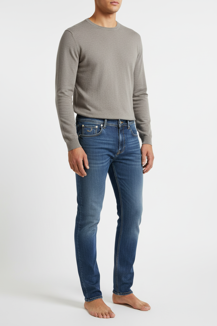 Jeans uomo Jacob Cohen 622 COMF in denim, vestiti con dettagli classici e vestibilità comoda, stile moda uomo.
