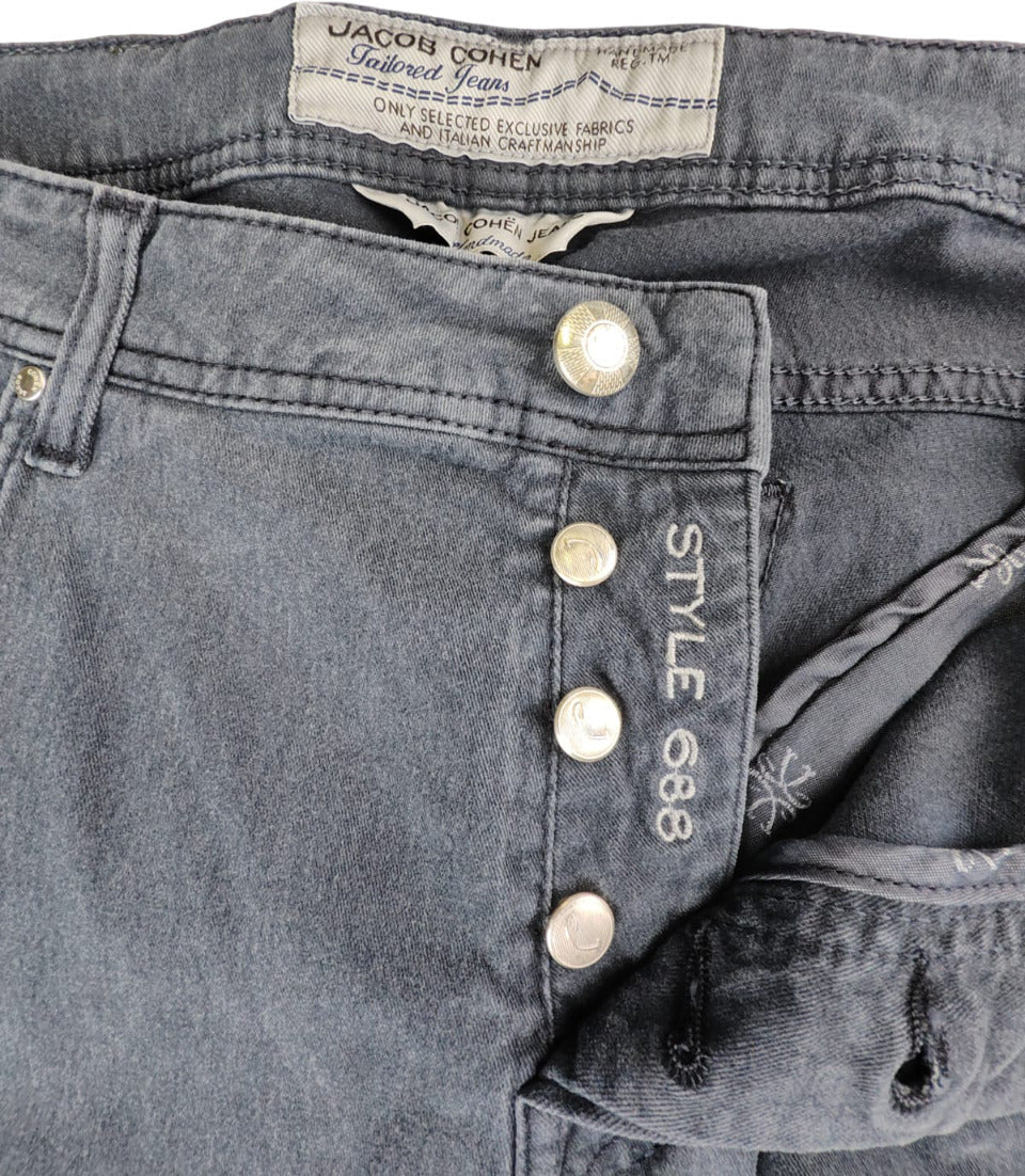 Jeans uomo Jacob Cohen PW688 Grigio Comfort Fit - 5 Tasche