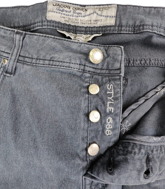 Jeans uomo Jacob Cohen PW688 Grigio Comfort Fit - 5 Tasche