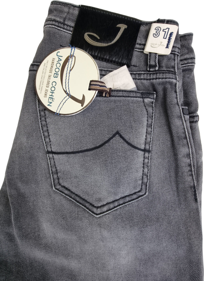 Jeans uomo Jacob Cohen - 5 tasche Style 688 slavato