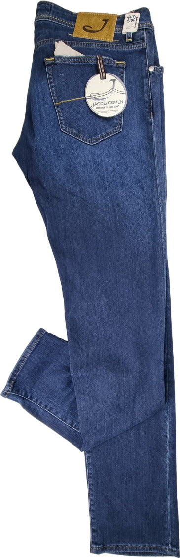 Jeans Uomo Jacob Cohen PW622 Taglia 38 - Denim Elasticizzato Made in Italy