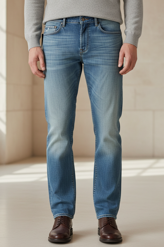 PT05 Summer Denim Swing Men's Jeans - 5 Pockets Washed Denim