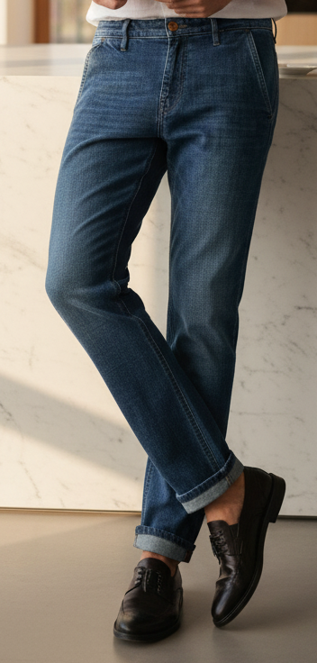 Jeans uomo PT05 - Denim Grunge relaxed fit - tasca a filo
