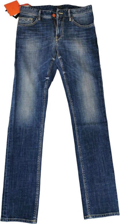 jeans uomo pt05 slavato 5 tasche fronte
