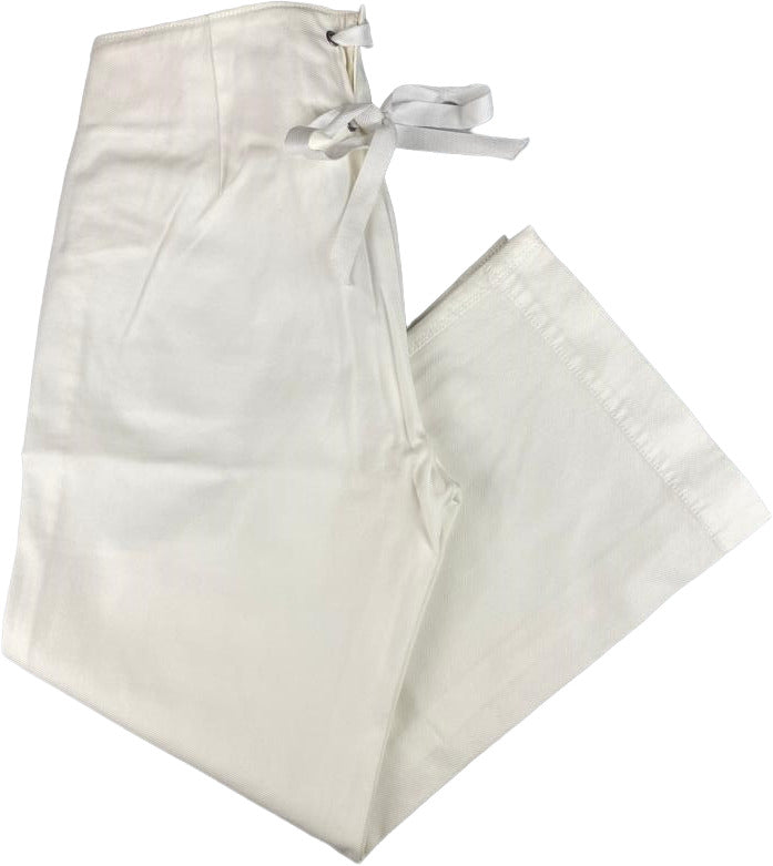 Pantalone donna Kiltie 3/4 tinta unita bianco, pantaloni moda donna in abbigliamento casual primavera estate