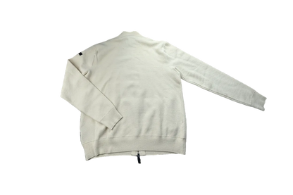 Maglia uomo La Fileria beige con chiusura zip, abbigliamento moda uomo, maglie e maglioni in stile casual.