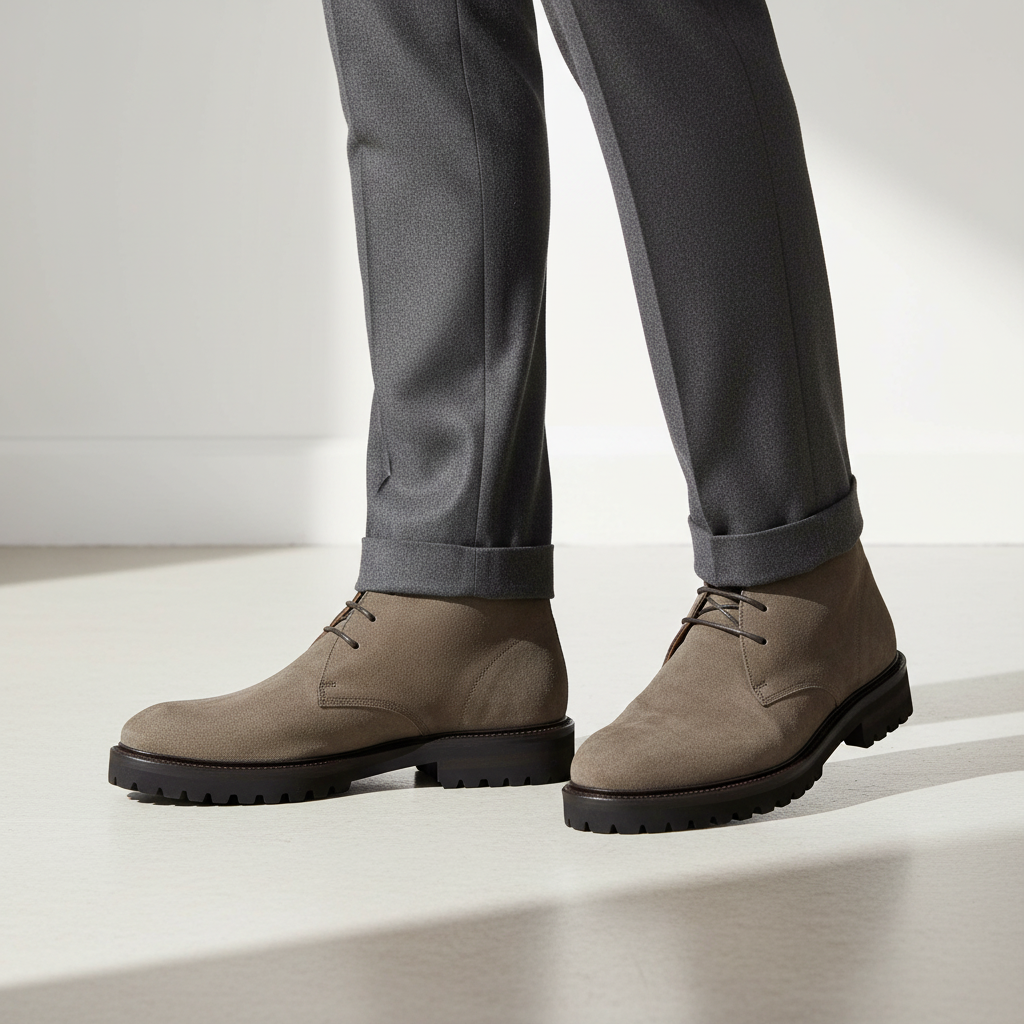 Scarpa uomo Manifatture Etrusche Polacchini basse colore Karibu, scarpa stringata in grigio, stile classico e versatile