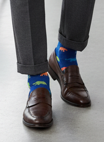 Modello con calze Gallo fantasia elefanti