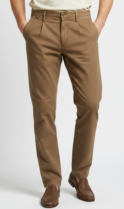 Men's trousers - PT01 - Elegance - brown color