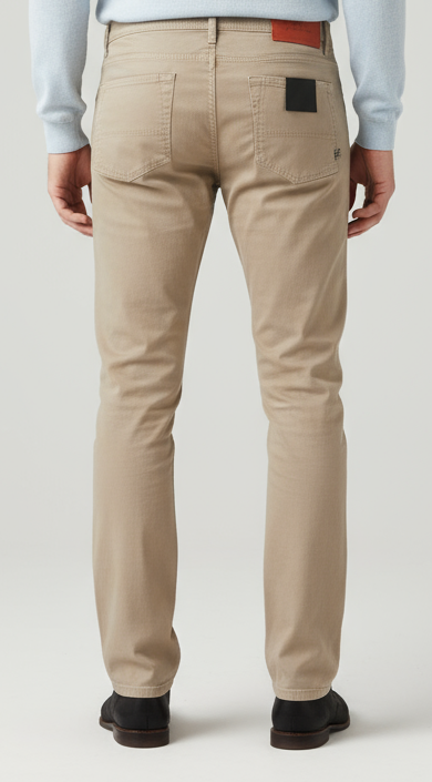 Men's trousers PT05 - 5-pocket slim fit - beige color