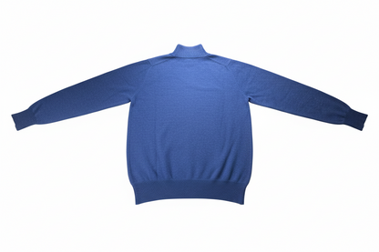 Cardigan uomo Navy Blu con bottoni, maglia elegante in maglie e maglioni di moda uomo, colore blu elettrico.