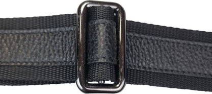 Borsa uomo OFFBAG in pelle nera con tracolla, stile moda uomo, borsa a spalla in pelle elegante e versatile