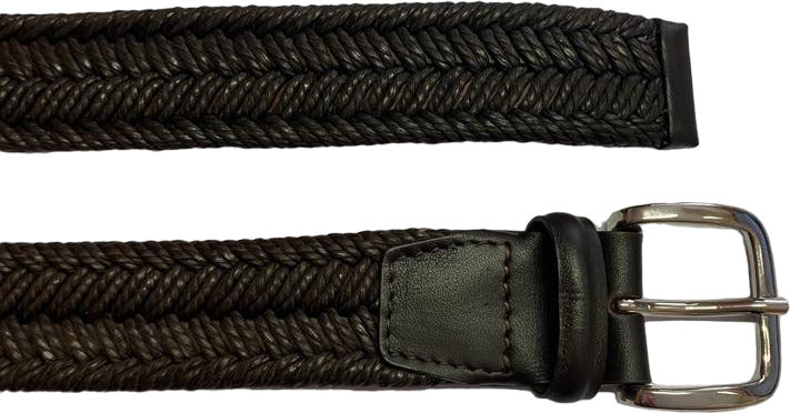 Cintura uomo Orciani - Intrecciata Loop - Colore testa di moro