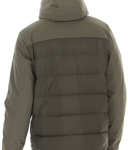 People of Shibuya Men's Jacket - Matta Green Padded with Hood