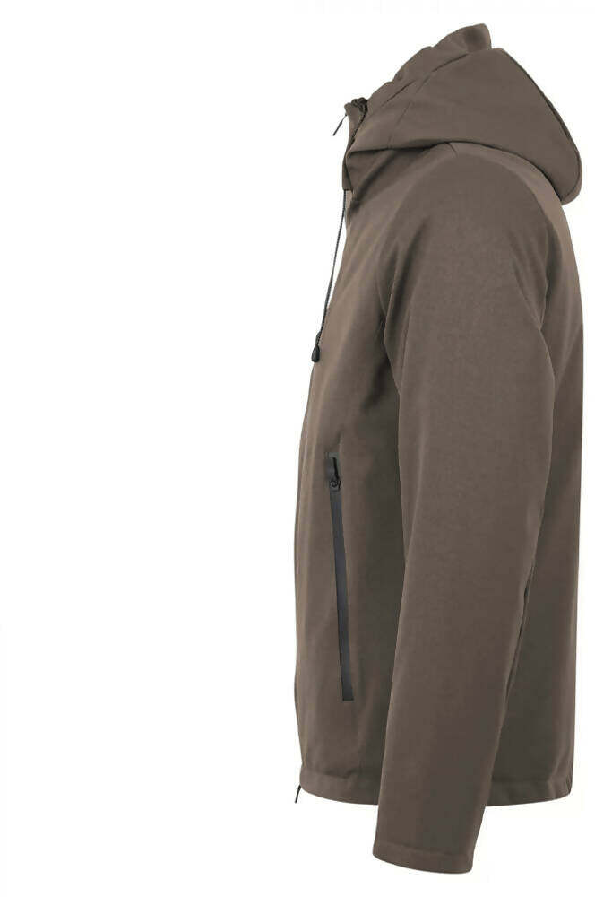 Giubbotto uomo People of Shibuya con cappuccio, colore verde militare, giacca di moda per uomo, abbigliamento casual.
