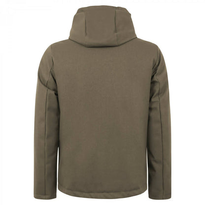 Giubbotto uomo People of Shibuya con cappuccio, colore verde militare, giacca casual in moda uomo.